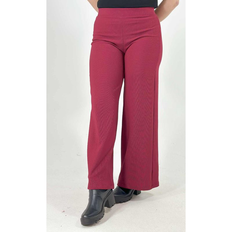 L Y H - Pantalon Para Mujer Burdeos Marca L&H
