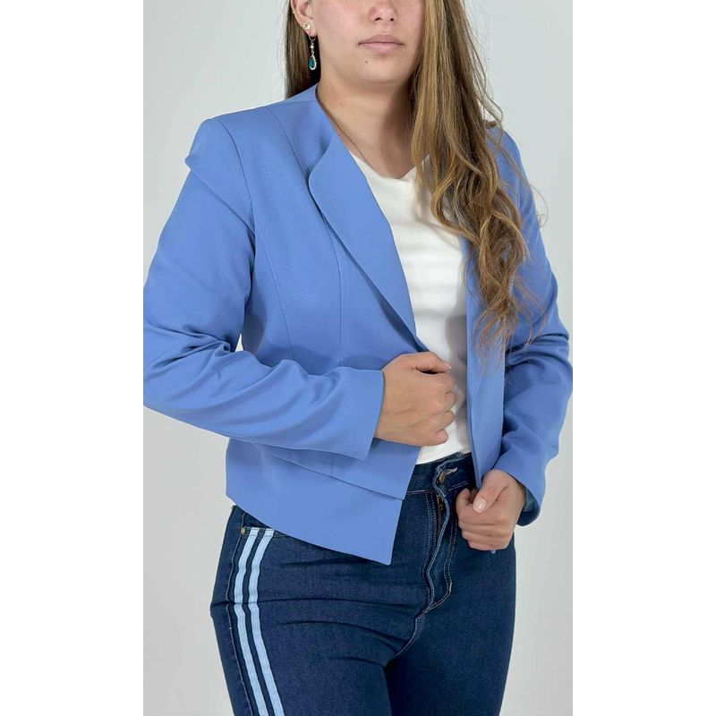 L Y H - Chaqueta Para Mujer Azul Marca L&H