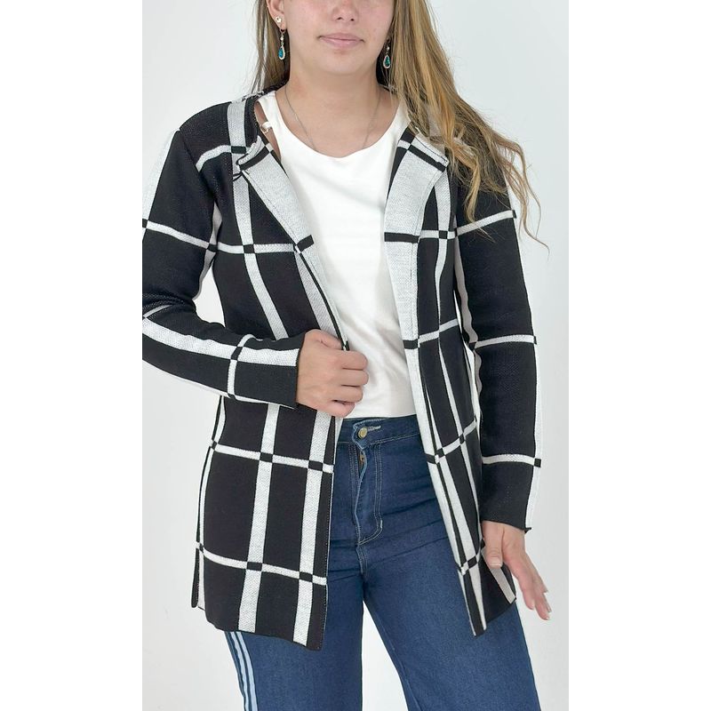 L Y H - Chilango Para Mujer Manga Larga Negro Marca L&H