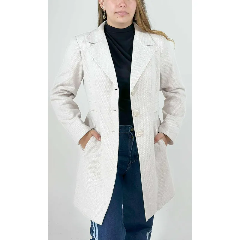L Y H - Gaban Para Mujer Beige Marca L&H