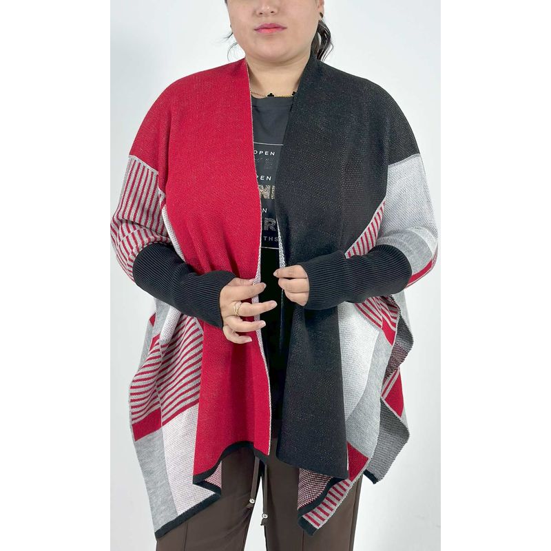 L Y H - Capa Para Mujer Negro Marca L&H