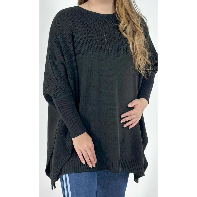 L Y H - Capa Para Mujer Negro Marca L&H