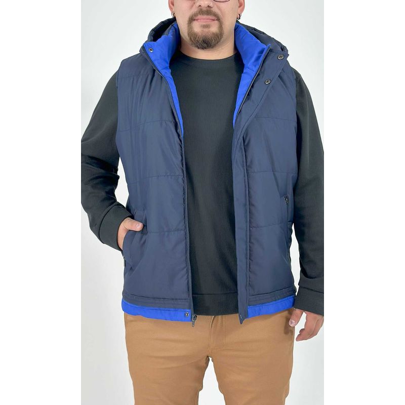 L Y H - Chaleco Para Hombre Azul Marca L&H