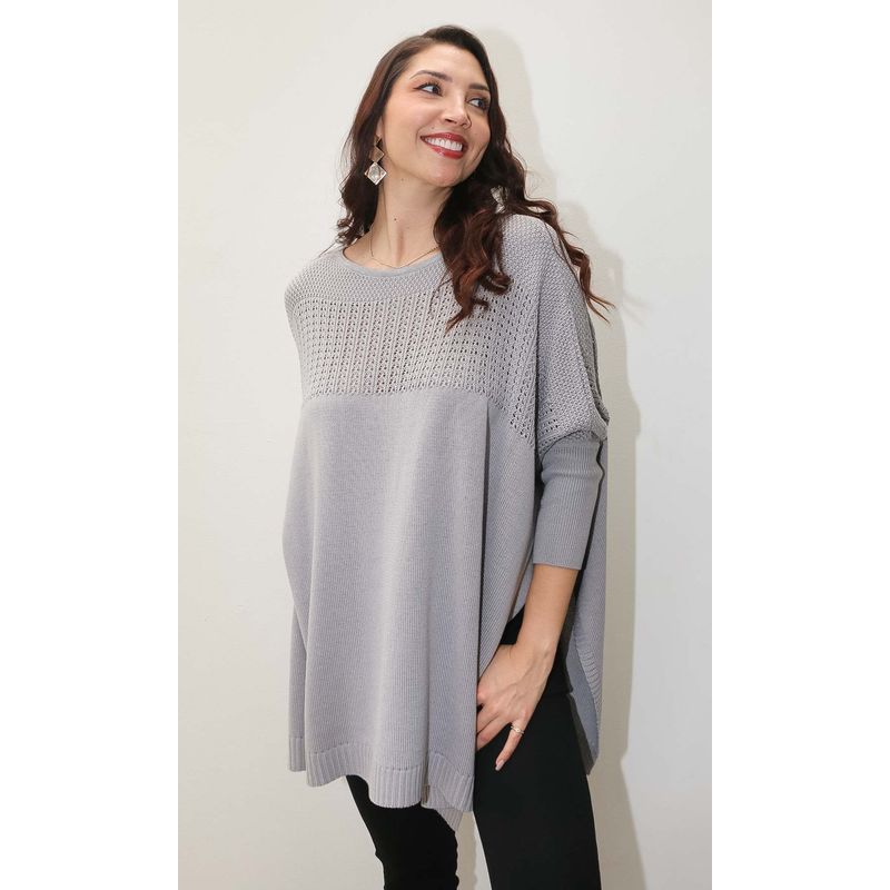 L Y H - Capa Para Mujer Gris Claro Marca L&H