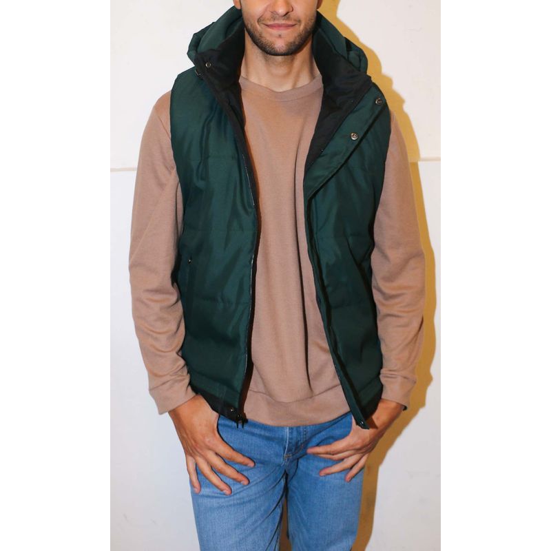 L Y H - Chaleco Para Hombre Verde Marca L&H
