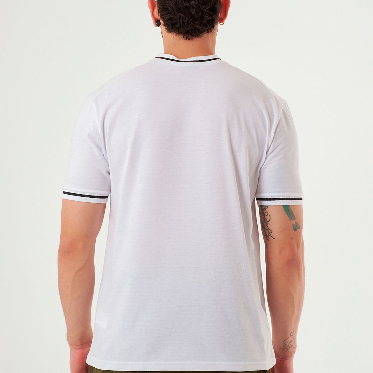 BELIFE - Camiseta manga corta blanca para hombre