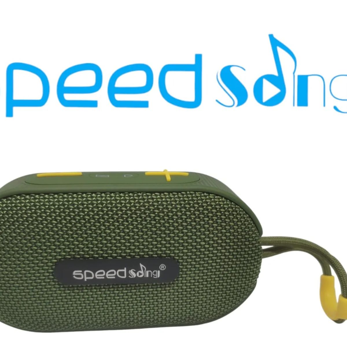 GENERICO - Parlante Speed Song Sg814 Bluetooth Verde Militar