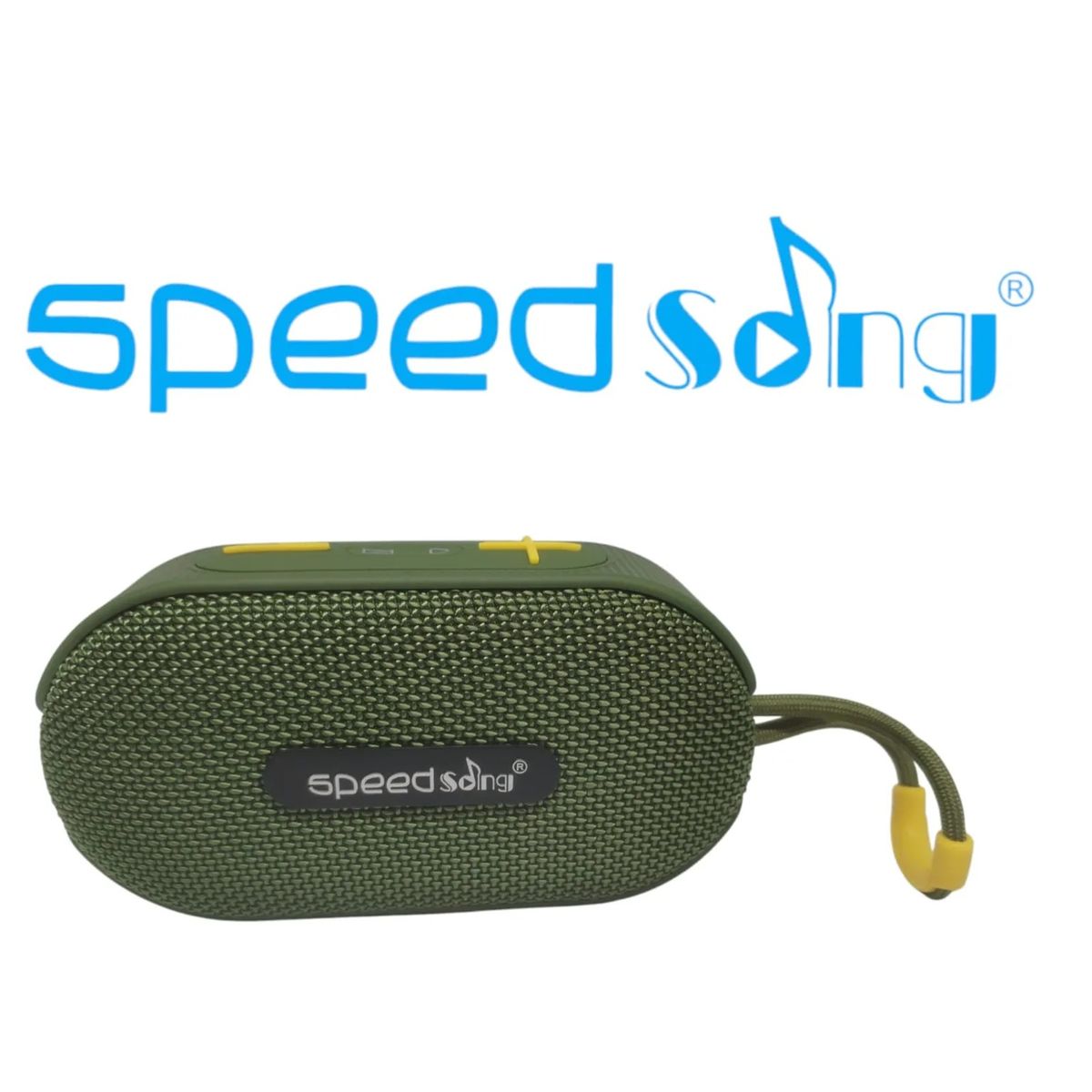 GENERICO - Parlante Speed Song Sg814 Bluetooth Verde Militar