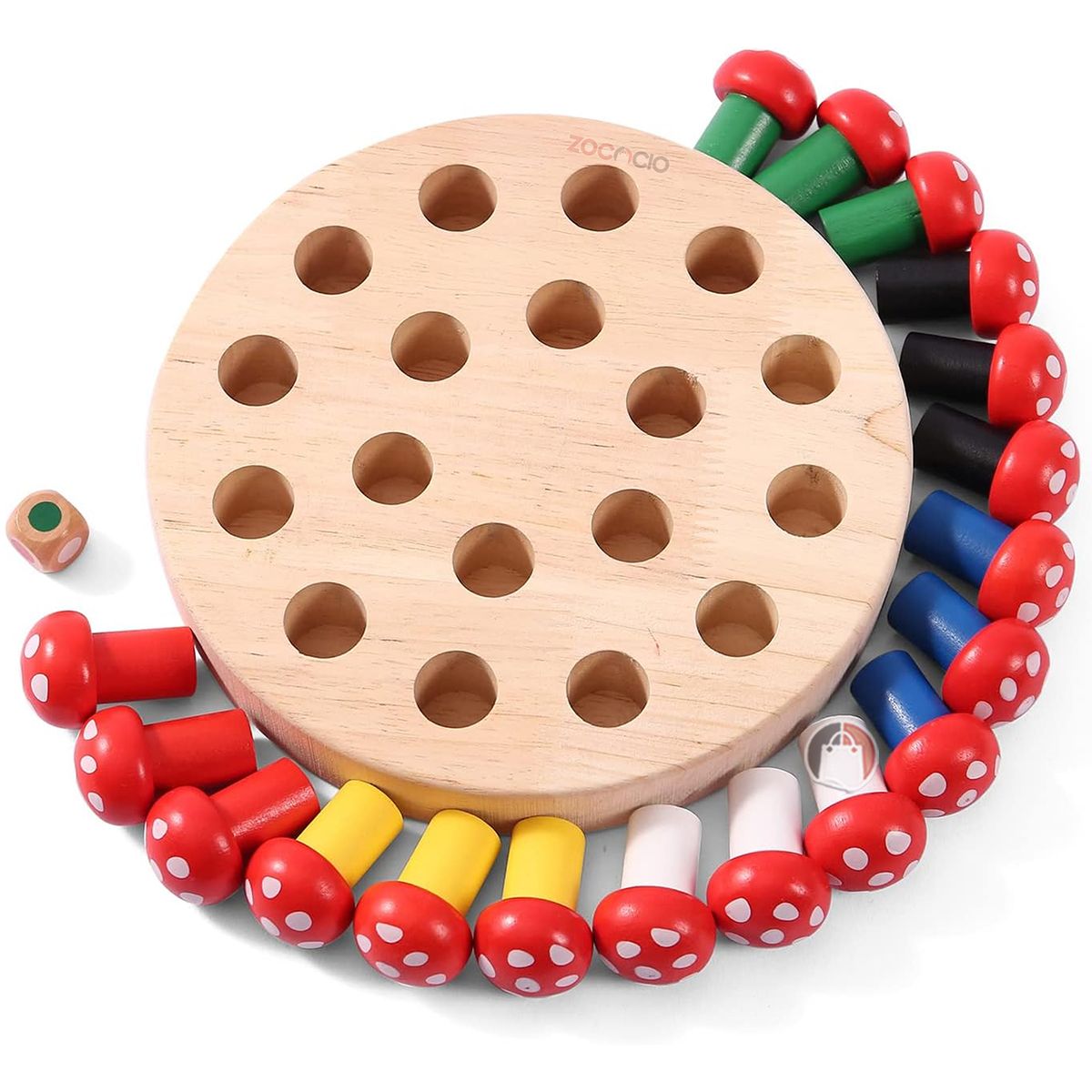 ZOCOCIO - Juego De Mesa Memoria Cosecha De Hongos Memory Chess