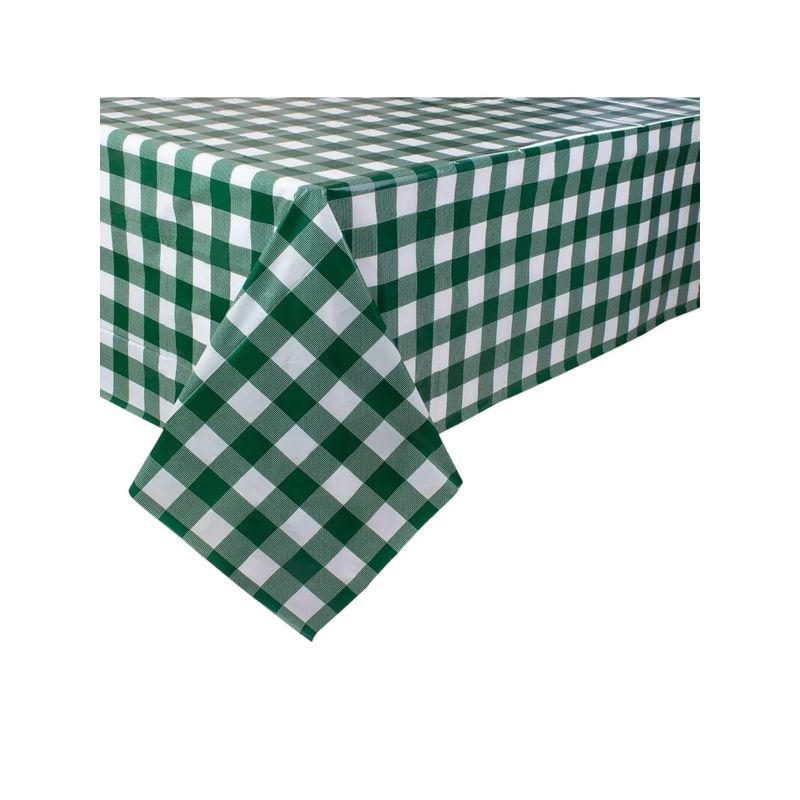 GENERICO - Mantel Para Picnic Plastico Tipo Tela Fiestas Verde