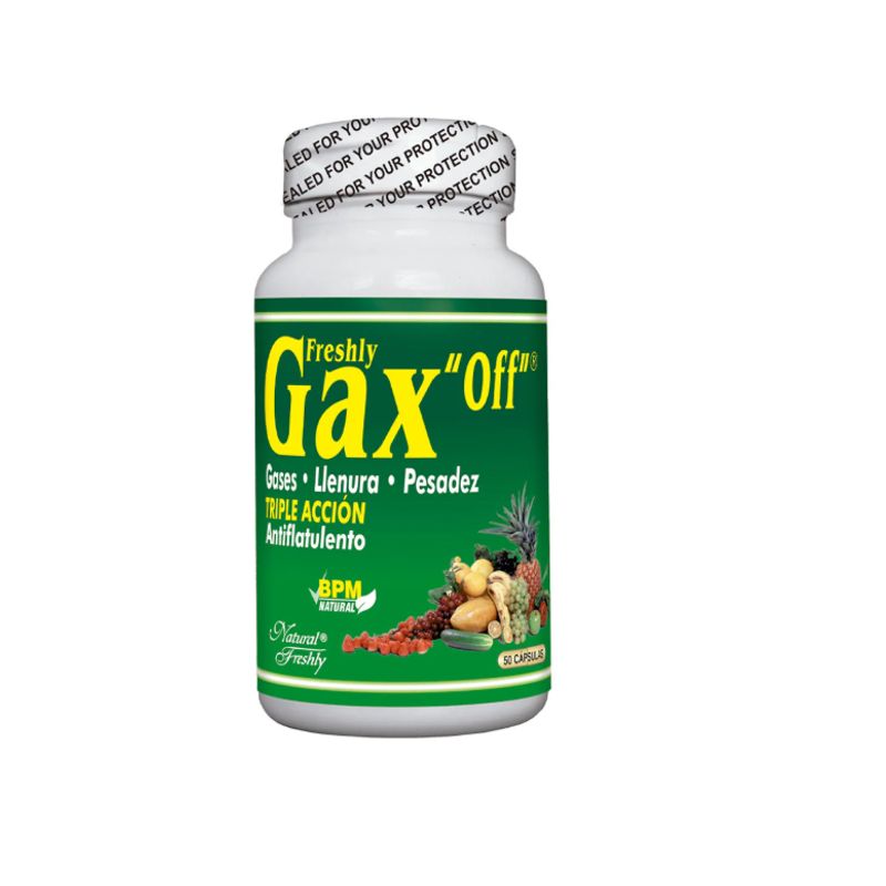NATURAL FRESHLY - SUPLEMENTO GAX OFF 500MG X 50 CAPSULAS