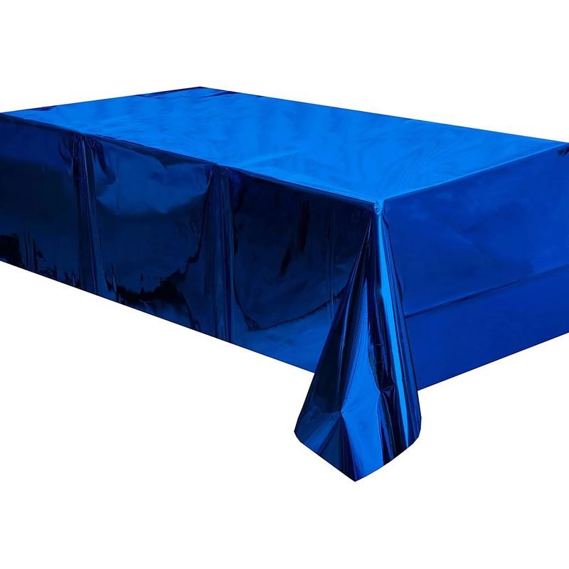 GENERICO - Mantel Metalizado Para Tus Celebraciones Azul oscuro