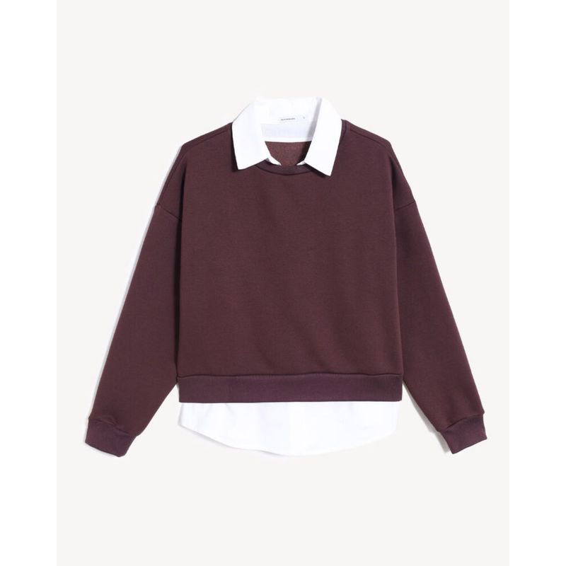 SEVEN SEVEN - Buzo Para Mujer Cuello Redondo Color Vino Marca Seven Seven #28060458