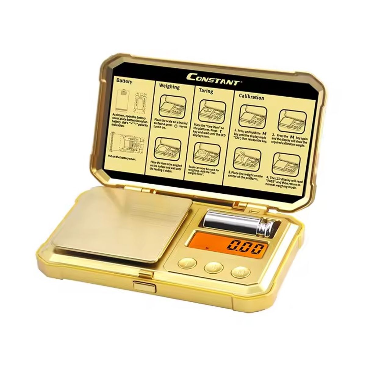 GENERICO - Gramera Digital Con Estuche Dorado Constant Ref14192-211c