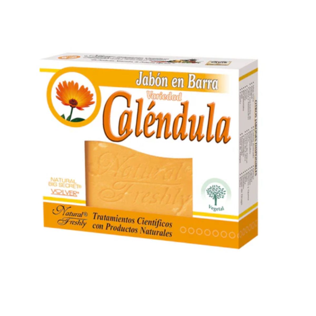 NATURAL FRESHLY - JABON DE CALENDULA EN BARRA X 90GR