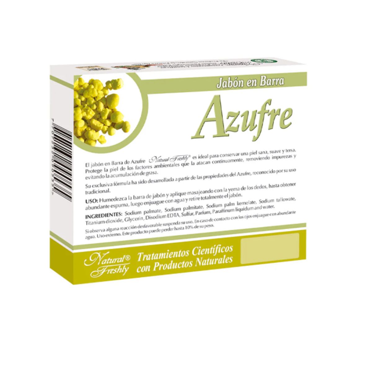 NATURAL FRESHLY - BARRA CORPORAL CON AZUFRE X 90 GR.