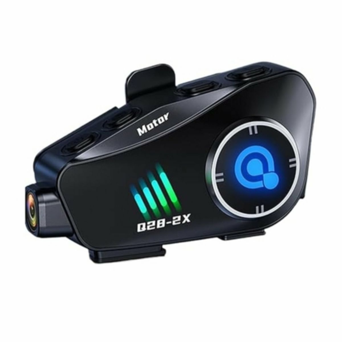 GENERICO - Intercomunicador para Casco Modelo Q28 2X Negro