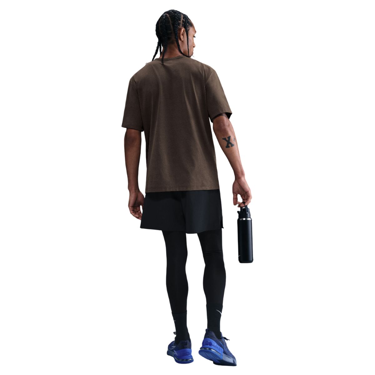 NIKE - Camiseta Nike M Nk Df Uv Hyverse Ss Gfx Hombre-Cafe