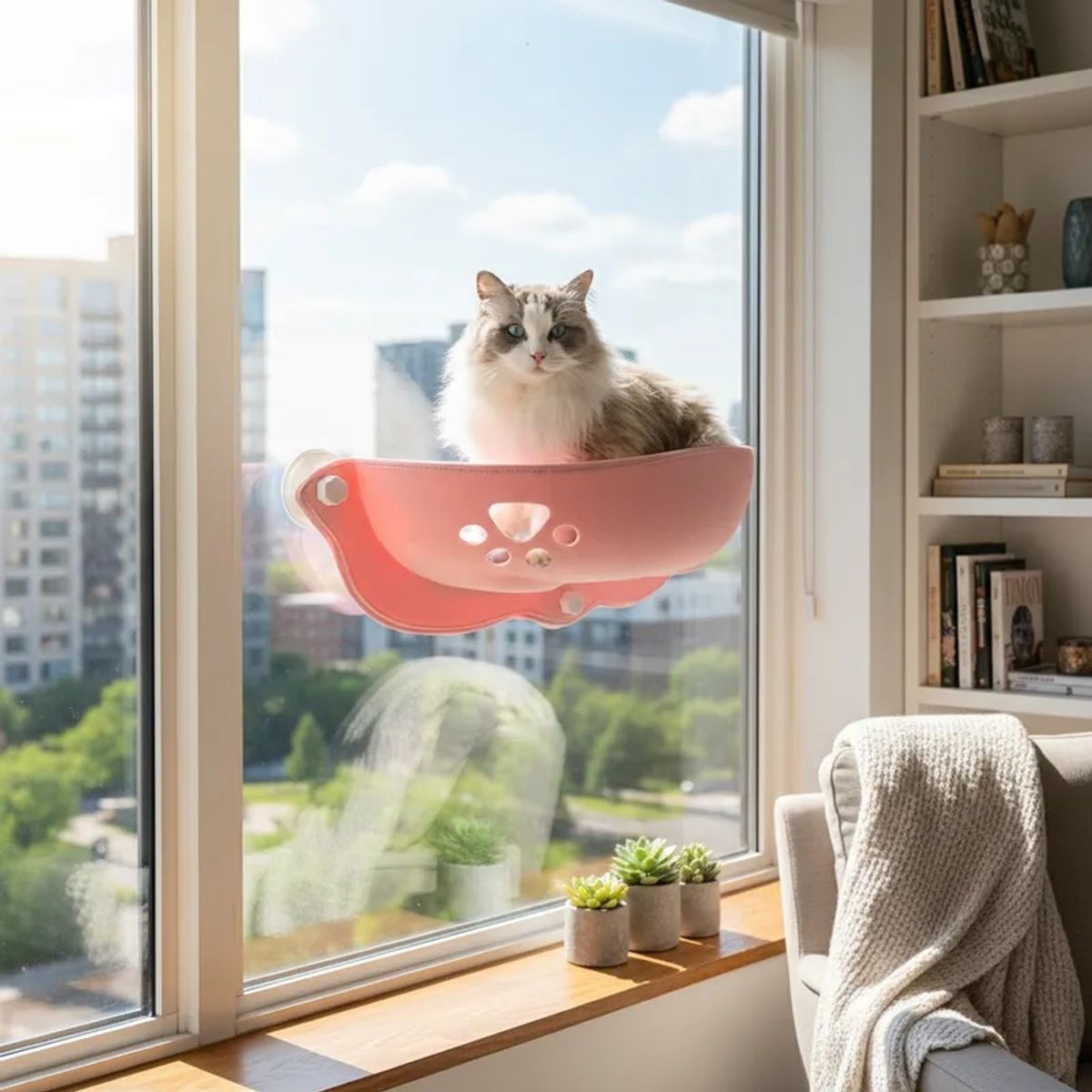 GENERICO - Cama Nido Hamaca para Gato para la Ventana