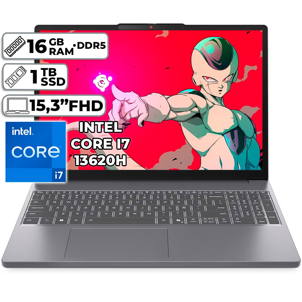 LENOVO - PORTÁTIL LENOVO SLIM 3 15IRH10  INTEL CORE I7-13620H 16GB RAM 1TB SSD 15.3" FHD WUXGA