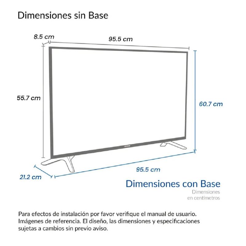 CHALLENGER - Televisor Challenger 43 pulgadas LED FULL HD Google TV LED 43TG81 BT GOOGLE TV T2