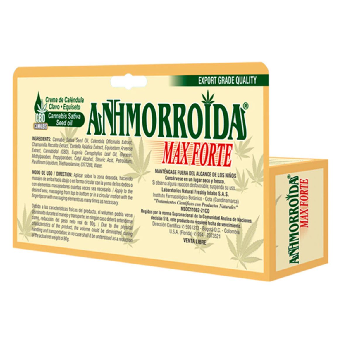 NATURAL FRESHLY - CREMA  ANTIHEMORROIDAL MAX FORTE X 80GR