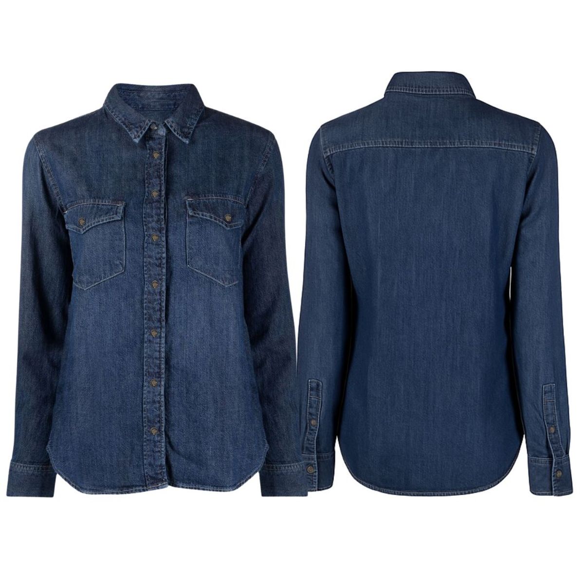 AFM - Camisa Jean Dama Dotacion Ideal Para Trabajo Pesado