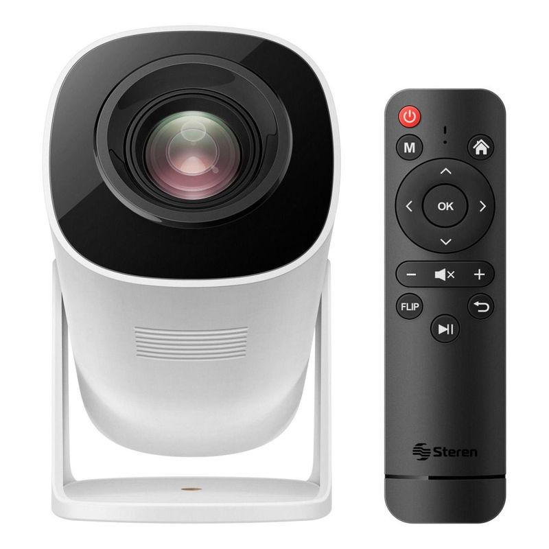 STEREN - Mini Proyector Multimedia Hd De 4 840 Lm 110 Ansi Lm Con B