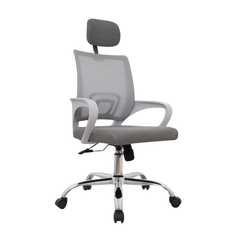 BONNO - Silla Escritorio Con Cabecero Atlantis Inter Bonno Moderna Color Gris