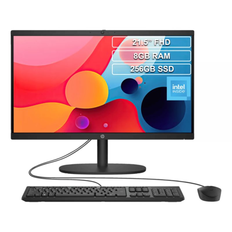 HP - TODO EN UNO AIO 22-DG0011LA INTEL N100 8GB RAM SSD 256GB PANTALLA 22” FHD