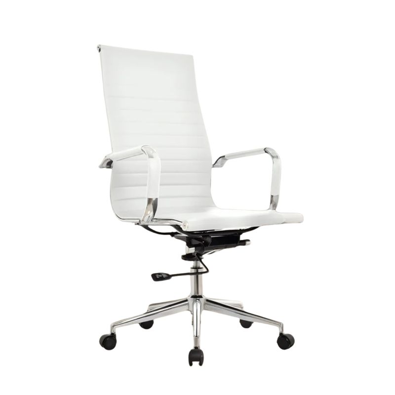 BONNO - Silla De Escritorio Espaldar Alto Boss Bonno Moderna Color Blanco