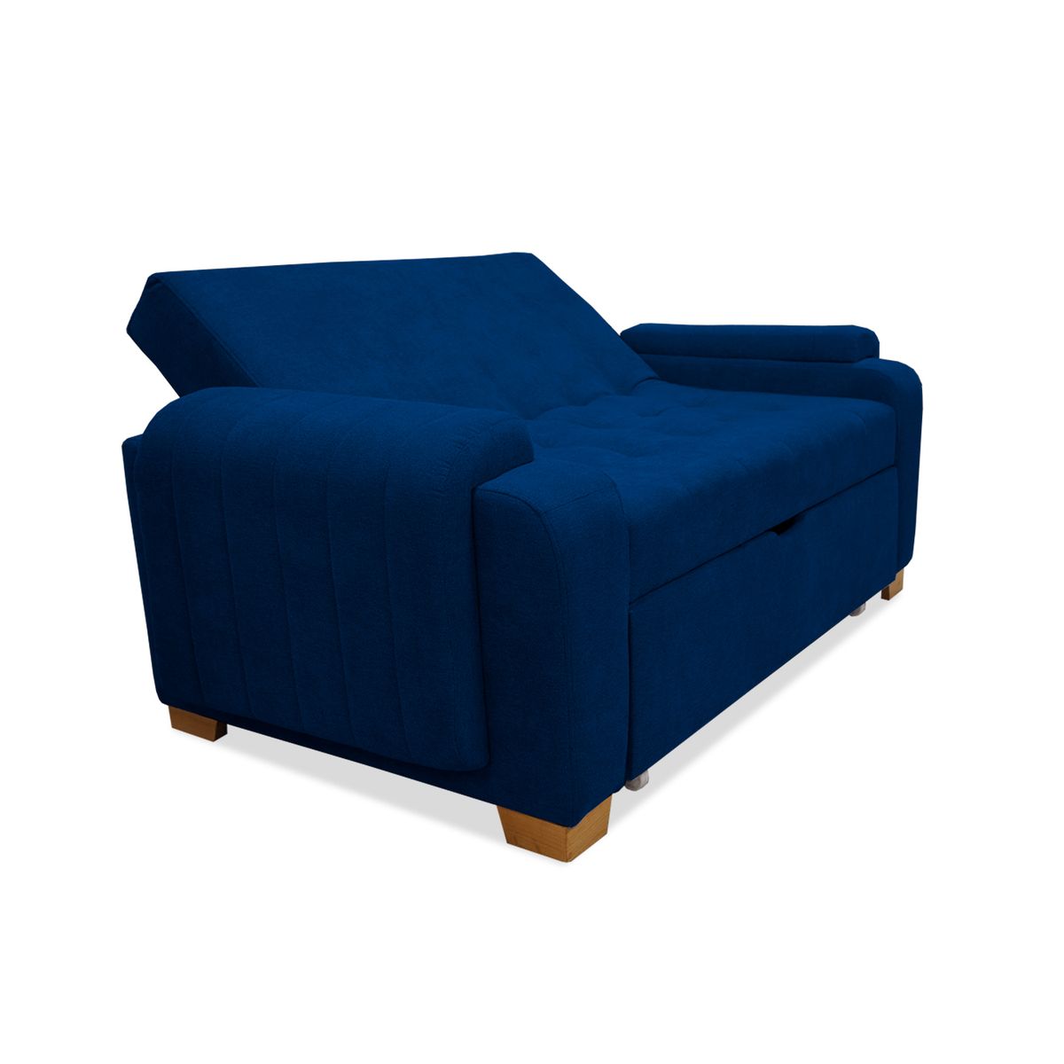 GENERICO - Sofa Cama Multifuncional Gerber Azul Petroleo + Cojines