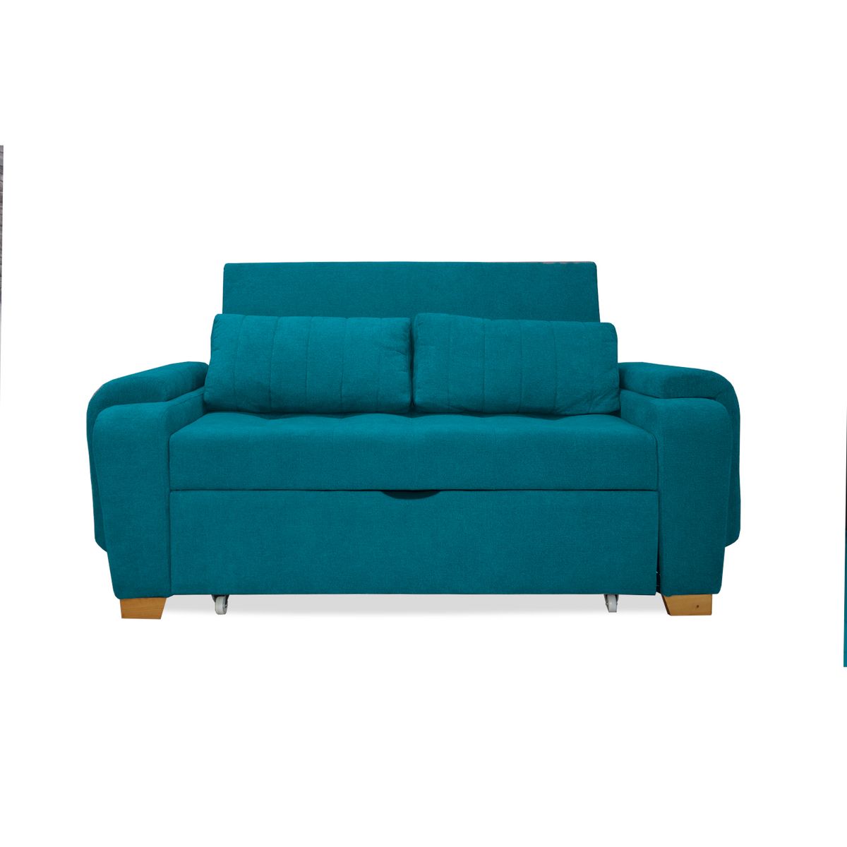 GENERICO - Sofa Cama Multifuncional Gerber Turquesa + Cojines