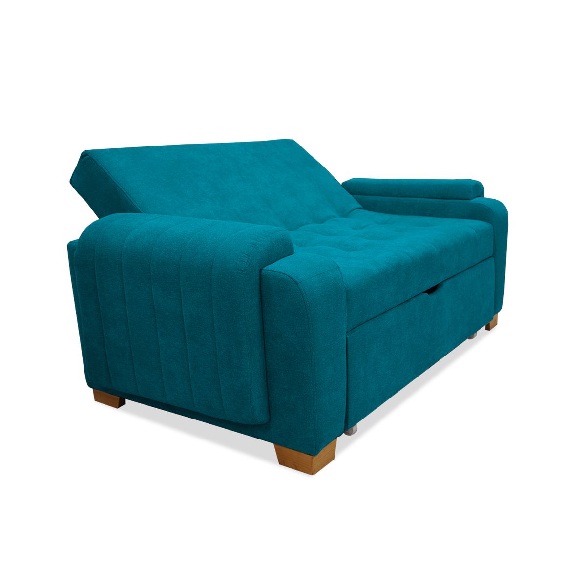 GENERICO - Sofa Cama Multifuncional Gerber Turquesa + Cojines