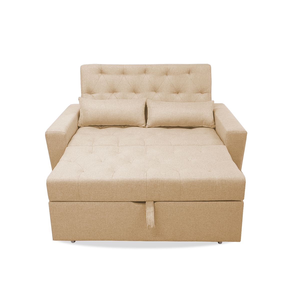 GENERICO - Sofa Cama Ammann Camel + Cojines Espaldar