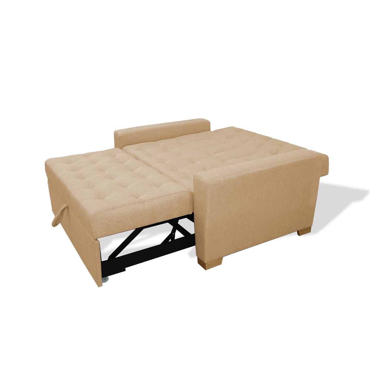 GENERICO - Sofa Cama Ammann Camel + Cojines Espaldar