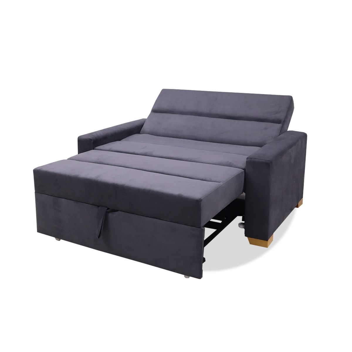 GENERICO - Sofa Cama Multifuncional Peter Gris + Cojines Gris