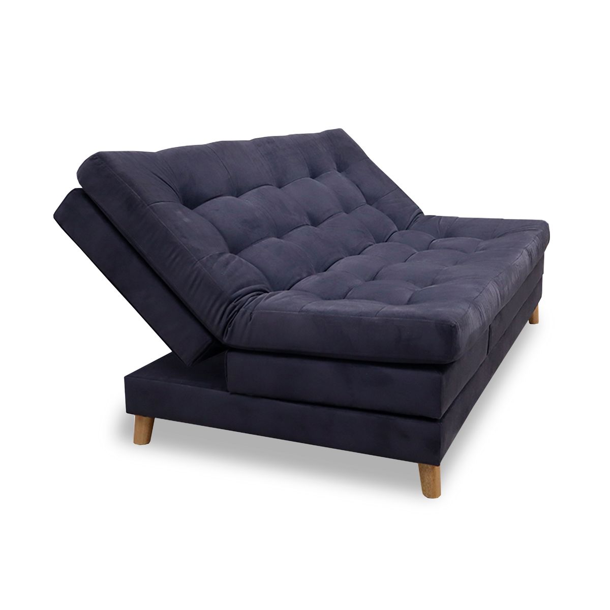 GENERICO - Sofa Cama Huber Cinco Posiciones Gris + Cojines