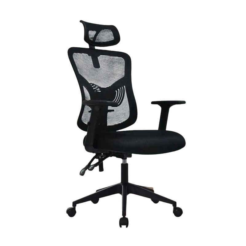 BONNO - Silla De Escritorio Fone Ultra Con Cabecero Bonno Moderna Color Negro