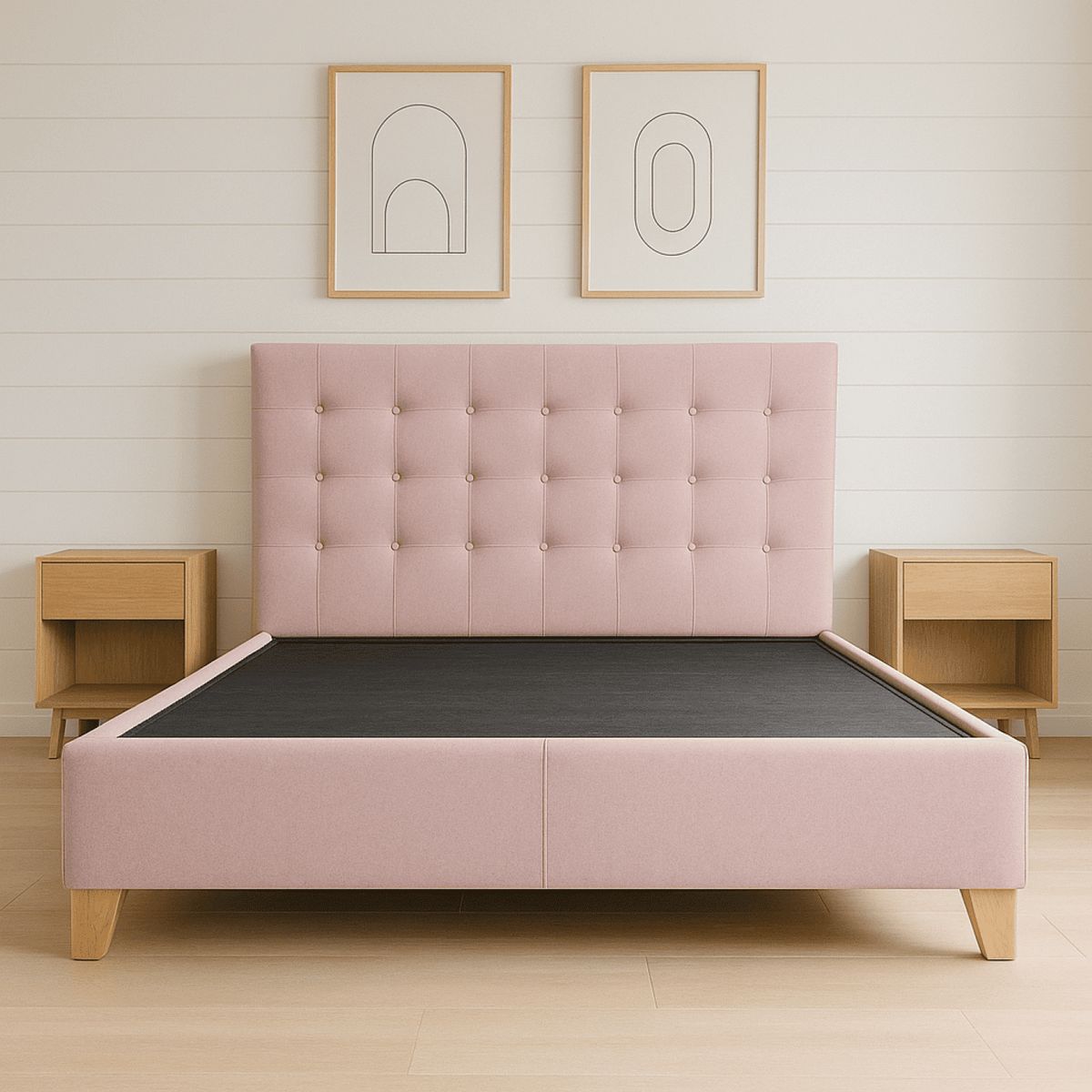 ESTILO Y CONFORT - Basecama y Cabecero 120x190 Rosa