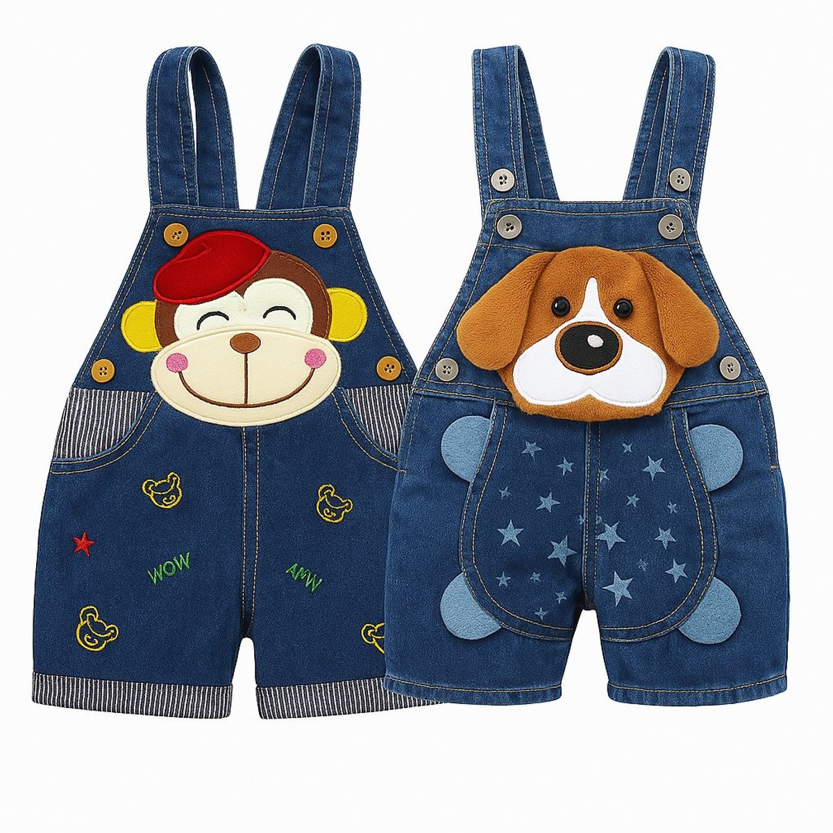 LUSOLSI - Set de dos overoles Prendas niños ropa conjuntos vestir unisex