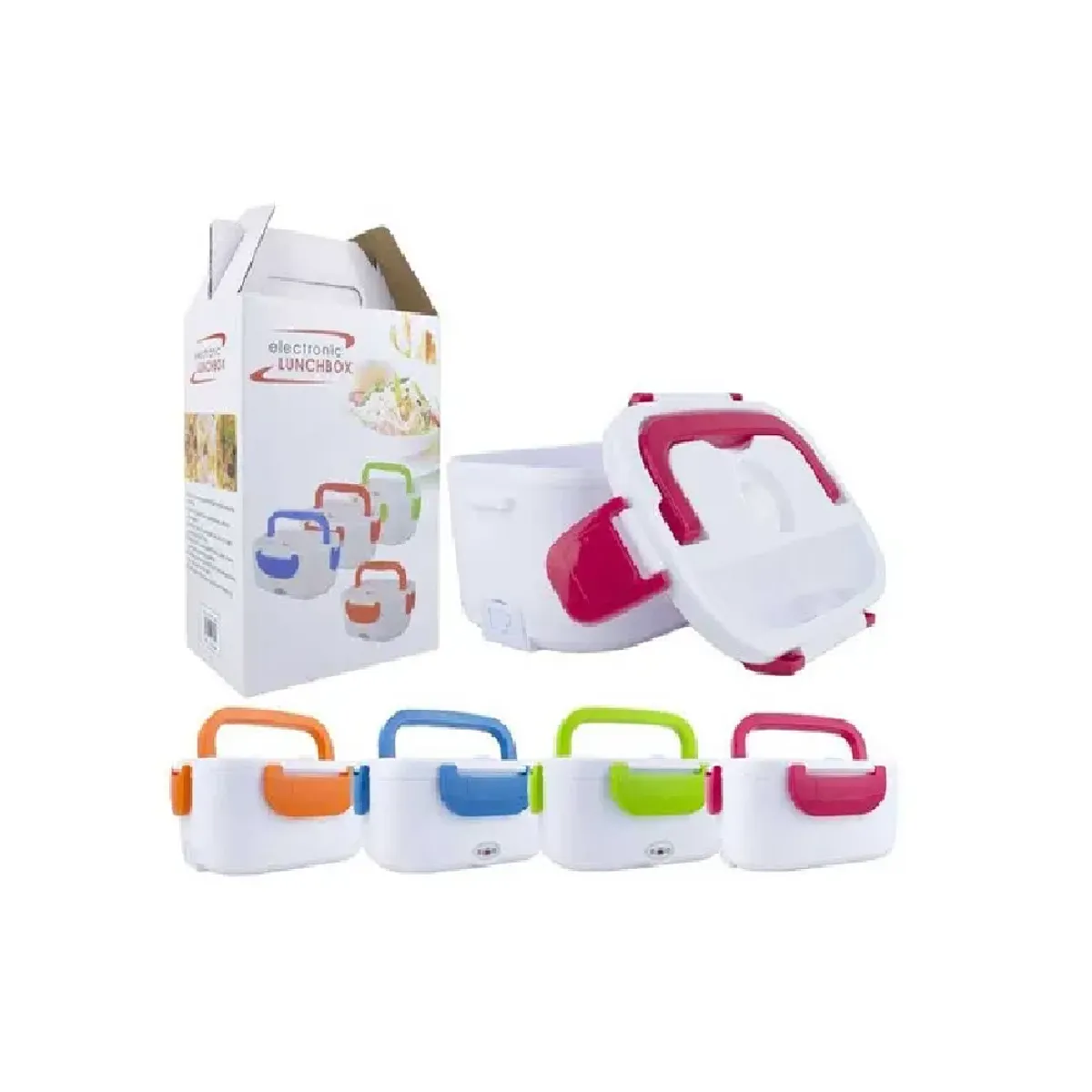 SKY - Lonchera Eléctrica Lunch Box Cubierto Portátil Porta Comidas