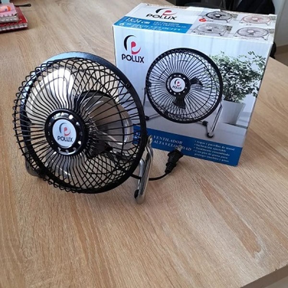 GENERICO - VENTILADOR DE MESA PEQUEÑO TAMAÑO 15CM COLOR NEGRO