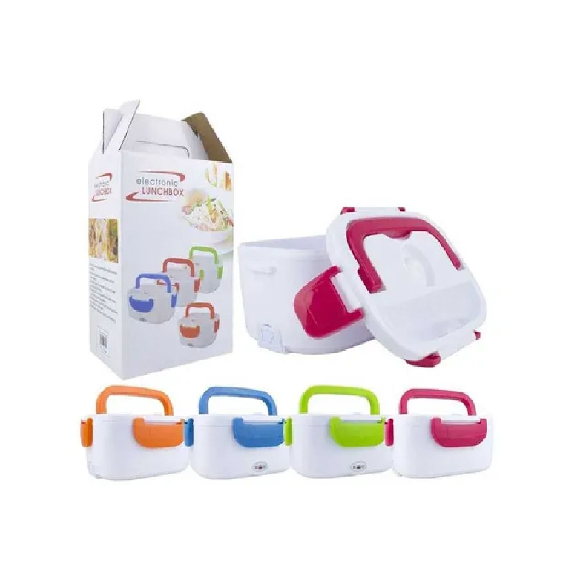 SKY - Lonchera Eléctrica Lunch Box Cubierto Portátil Porta Comidas