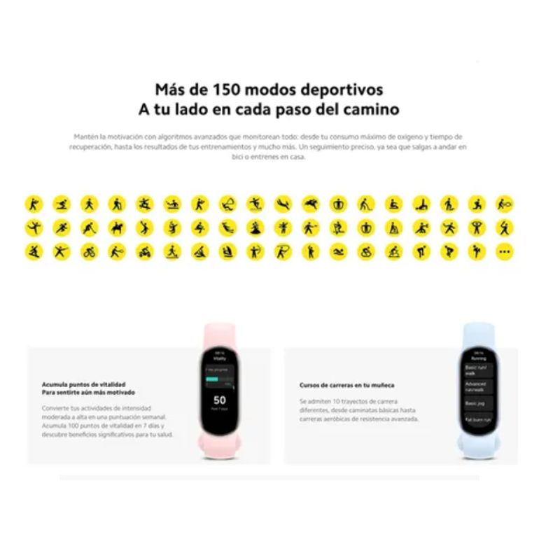 XIAOMI - Xiaomi Smart Band 9 Pulsera Inteligente Color GRIS - Versión Global