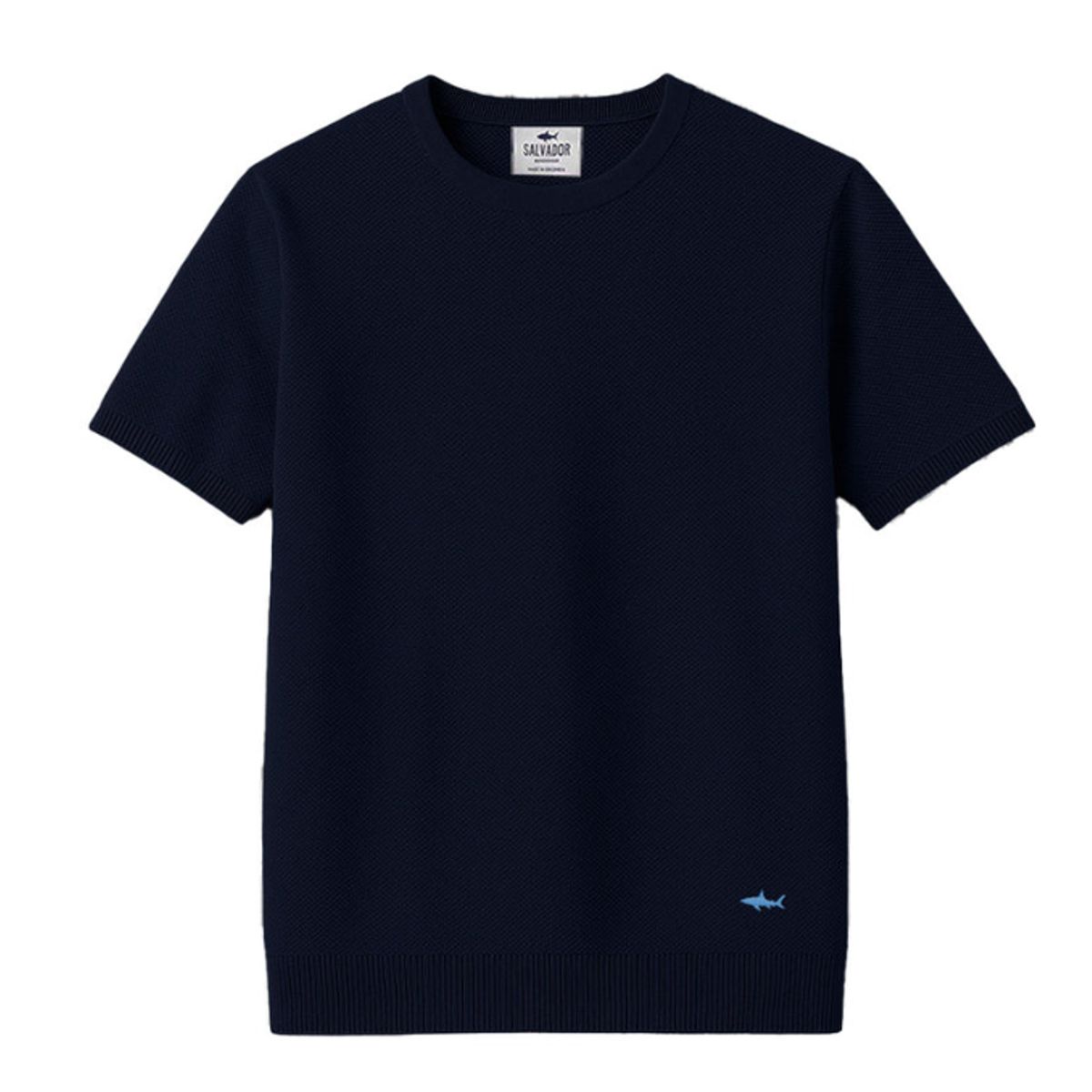 SALVADOR BEACHWEAR - CAMISETA DE PUNTO AZUL OSCURA