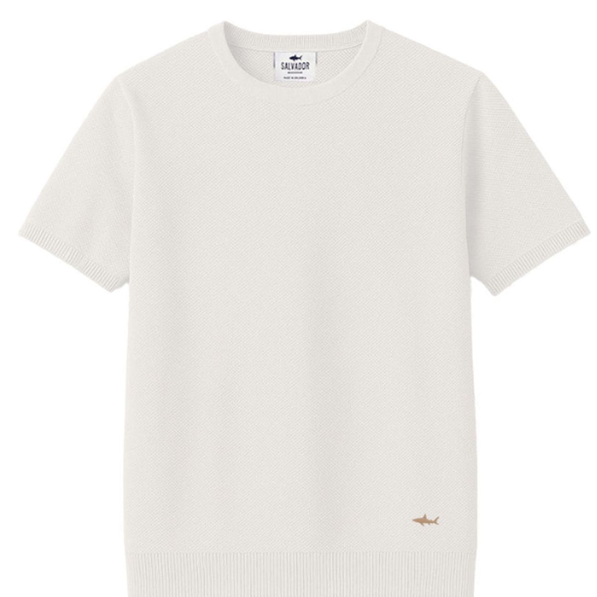 SALVADOR BEACHWEAR - CAMISETA DE PUNTO BLANCA