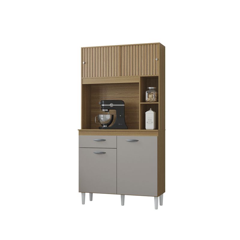 GENERICO - Alacena para Cocina Mueble Auxiliar Duda 90 Damasco Acanalado