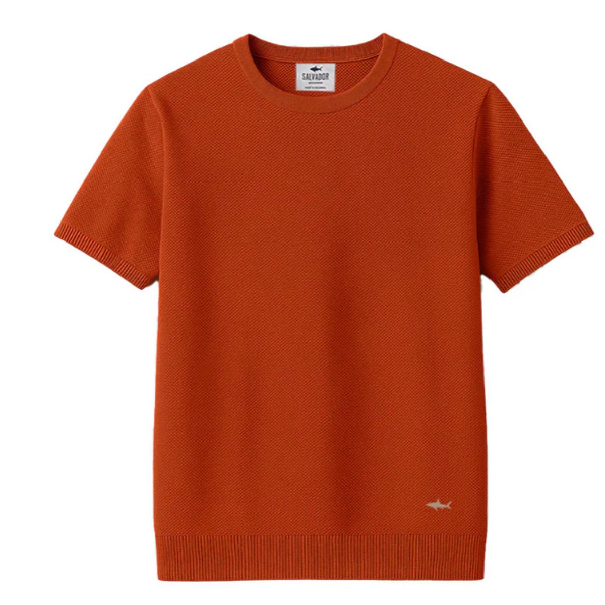 SALVADOR BEACHWEAR - CAMISETA DE PUNTO TERRACOTA