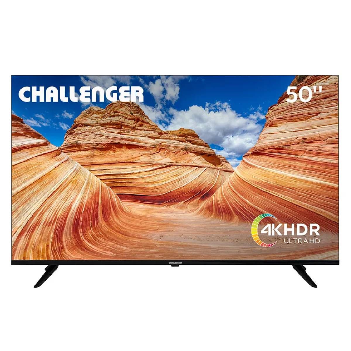 CHALLENGER - Televisor Challenger 50 pulgadas 4K Smart Google TV UHD 50KG85 BT T2 S